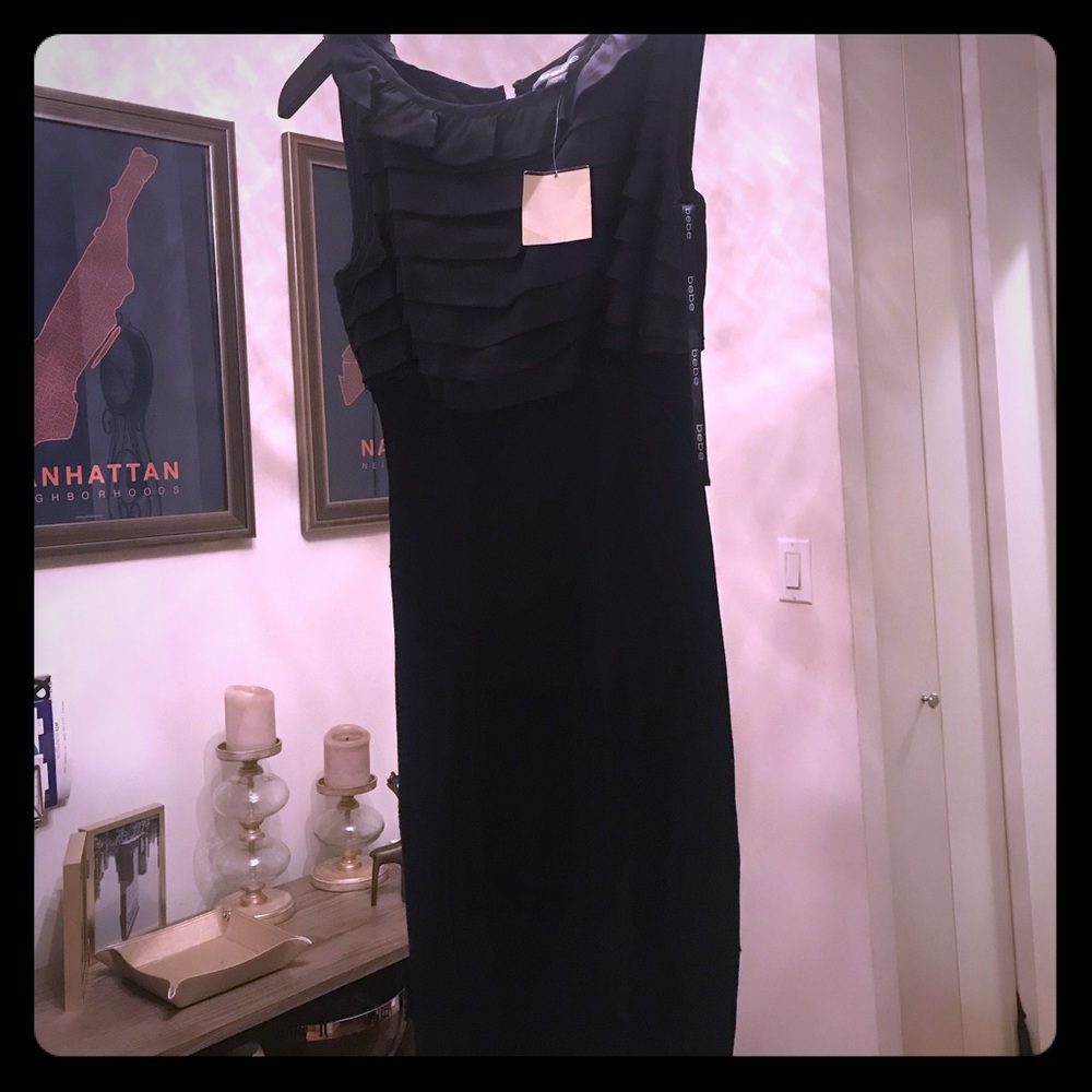 Bebe black cocktail dress (with tags)